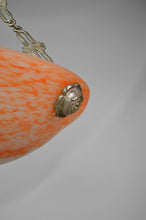 将图片加载到图库查看器,Suspension Art Déco en bronze argenté, France, circa 1925