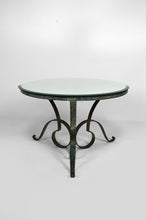 将图片加载到图库查看器,Table basse Art Deco attribuée à Raymond Subes en fer forgé patiné, circa 1935