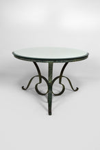 将图片加载到图库查看器,Table basse Art Deco attribuée à Raymond Subes en fer forgé patiné, circa 1935