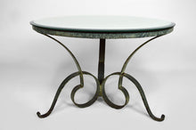 将图片加载到图库查看器,Table basse Art Deco attribuée à Raymond Subes en fer forgé patiné, circa 1935