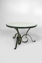 将图片加载到图库查看器,Table basse Art Deco attribuée à Raymond Subes en fer forgé patiné, circa 1935