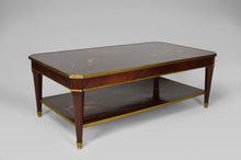 将图片加载到图库查看器,Table basse néo-classique en acajou marqueté, France, XXe