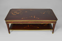 将图片加载到图库查看器,Table basse néo-classique en acajou marqueté, France, XXe