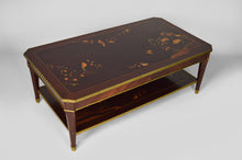 将图片加载到图库查看器,Table basse néo-classique en acajou marqueté, France, XXe