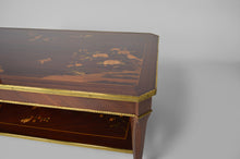 将图片加载到图库查看器,Table basse néo-classique en acajou marqueté, France, XXe