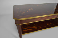 将图片加载到图库查看器,Table basse néo-classique en acajou marqueté, France, XXe