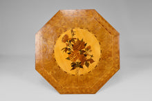 将图片加载到图库查看器,Table basse octogonale avec marqueterie florale