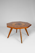 将图片加载到图库查看器,Table basse octogonale avec marqueterie florale