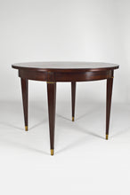 将图片加载到图库查看器,Table ronde Art Déco en acajou par Jacques Adnet, vers 1940