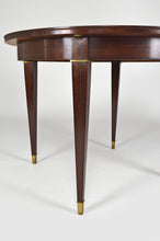 将图片加载到图库查看器,Table ronde Art Déco en acajou par Jacques Adnet, vers 1940