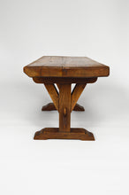 Charger l'image dans la galerie, Table basse / petit banc rustique type monastère en chêne