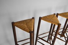 将图片加载到图库查看器,Lot de 4 tabourets de bar dans le style de Charlotte Perriand, Mid-Century, France