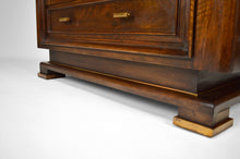 将图片加载到图库查看器,Vitrine Art Déco Moderniste en noyer, France, circa 1930