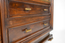 将图片加载到图库查看器,Vitrine Art Déco Moderniste en noyer, France, circa 1930