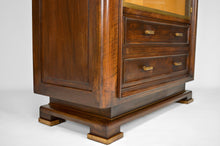 将图片加载到图库查看器,Vitrine Art Déco Moderniste en noyer, France, circa 1930