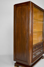 将图片加载到图库查看器,Vitrine Art Déco Moderniste en noyer, France, circa 1930