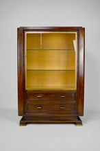 将图片加载到图库查看器,Vitrine Art Déco Moderniste en noyer, France, circa 1930