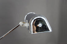 Cargar imagen en el visor de la galería, Importante Lampe de Bureau, Chrome, Aluminium et Marbre, Art Déco Moderniste, France, Circa 1930
