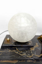 Charger l&#39;image dans la galerie, Importante Lampe Sculpturale en Bronze et Marbre, Cerf, Art Déco, France, Circa 1930
