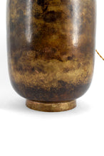 Загрузить изображение в средство просмотра галереи, Lampe Art Déco moderniste en laiton patiné, vers 1930
