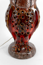 Загрузить изображение в средство просмотра галереи, Importante lampe « Chouette » en céramique – Walter Gerhards  Allemagne de l’Ouest, circa 1960–1970
