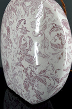 Load image into Gallery viewer, Lampe en céramique, Email craquelé, Shabby Chic, XXe
