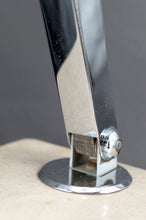 Cargar imagen en el visor de la galería, Importante Lampe de Bureau, Chrome, Aluminium et Marbre, Art Déco Moderniste, France, Circa 1930
