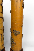 Charger l&#39;image dans la galerie, Lot de 3 Importantes Lampes, Anciens Rouleaux Encreur Art Nouveau Industriel, Circa 1900
