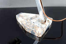 Cargar imagen en el visor de la galería, Importante Lampe de Bureau, Chrome, Aluminium et Marbre, Art Déco Moderniste, France, Circa 1930
