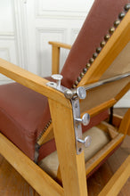Charger l'image dans la galerie, Fauteuil à système – Chaise longue de type Morris Art Déco / Période de la Reconstruction, France, vers 1940
