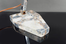 Cargar imagen en el visor de la galería, Importante Lampe de Bureau, Chrome, Aluminium et Marbre, Art Déco Moderniste, France, Circa 1930
