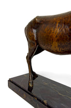 Charger l&#39;image dans la galerie, Importante Lampe Sculpturale en Bronze et Marbre, Cerf, Art Déco, France, Circa 1930
