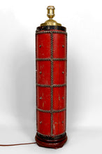 Charger l&#39;image dans la galerie, Importante Lampe Sculpturale, Ancien Rouleau Encreur Art Déco Industriel, Circa 1920-1930
