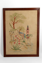 将图片加载到图库查看器，Importante broderie décorative ancienne encadrée – Italie, circa 1900–1920
