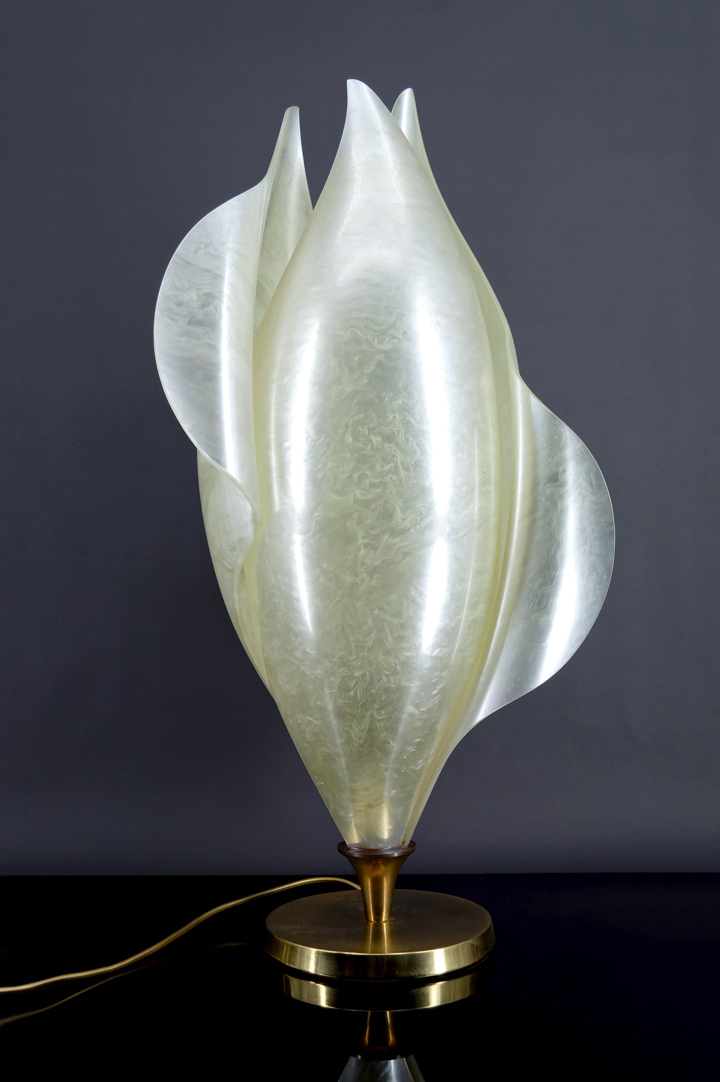 Importante lampe Design de salon, par Maison Rougier, Circa 1970-1980