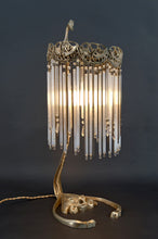 Charger l&#39;image dans la galerie, Lampe en Bronze et Pendeloques par Hector Guimard, France, Art Nouveau, Circa 1910
