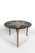 Загрузить изображение в средство просмотра галереи, Exceptionnelle table basse en bronze et marqueterie de marbres, France ou Italie, circa 1960
