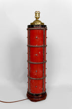 Charger l&#39;image dans la galerie, Importante Lampe Sculpturale, Ancien Rouleau Encreur Art Déco Industriel, Circa 1920-1930
