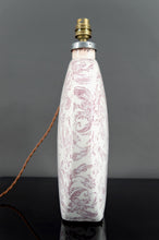 Load image into Gallery viewer, Lampe en céramique, Email craquelé, Shabby Chic, XXe
