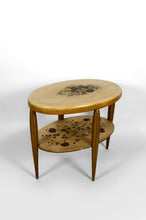 Lade das Bild in den Galerie-Viewer, Guéridon Art Déco d’Exception à Décor Floral Peint et Doré – France, vers 1920
