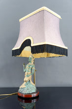 Charger l&#39;image dans la galerie, Paire de Lampes Sculpturales en Bronze à Double Patine Verte et Dorée, Thaïlande, Circa 1970
