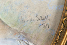 Загрузить изображение в средство просмотра галереи, Portrait de jeune fille, Par Céline-Alice Winter-Schahl, Pastel, France, 1919
