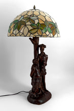 Загрузить изображение в средство просмотра галереи, Lampe sculpturale « Don Quichotte et Sancho Panza », Forêt-Noire, Allemagne, vers 1950
