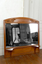 Lade das Bild in den Galerie-Viewer, Miroir en Chêne Sculpté sur le Thème de la Vigne, Par Gauthier-Poinsignon, Art Nouveau, École de Nancy, France, Circa 1910
