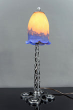 Charger l&#39;image dans la galerie, Lampe en Fer Forgé par Paul Kiss et Muller Frères, France, Art Deco, Circa 1920
