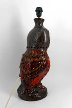 Загрузить изображение в средство просмотра галереи, Importante lampe « Chouette » en céramique – Walter Gerhards Allemagne de l’Ouest, circa 1960–1970
