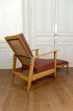 Charger l'image dans la galerie, Fauteuil à système – Chaise longue de type Morris Art Déco / Période de la Reconstruction, France, vers 1940
