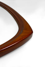 Charger l&#39;image dans la galerie, Important Miroir Triangulaire en Teck, Design Scandinave, Circa 1950
