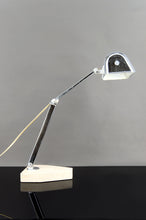 Cargar imagen en el visor de la galería, Importante Lampe de Bureau, Chrome, Aluminium et Marbre, Art Déco Moderniste, France, Circa 1930
