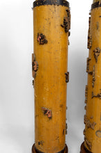Charger l&#39;image dans la galerie, Lot de 3 Importantes Lampes, Anciens Rouleaux Encreur Art Nouveau Industriel, Circa 1900
